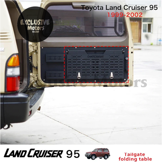 Cargo Box Storage Table For Toyota Lc95 Land Cruiser - Rear Door Modification Desk