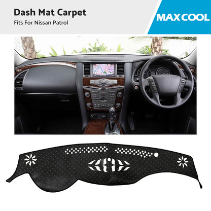 Dash Mat Fits For Nissan Patrol Y62 ST-L Ti Dashboard Sun Cover Carpet Non-Slip-3