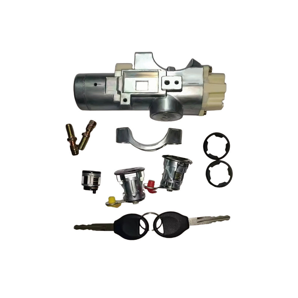 Door Lock Key Ignition Barrel Set Suitable for Nissan Patrol GU Y61 Ute 2000-17-2