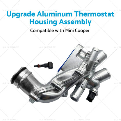 Upgrade Aluminum Thermostat Housing Assembly Suitable for Mini Cooper 2007-2013-3