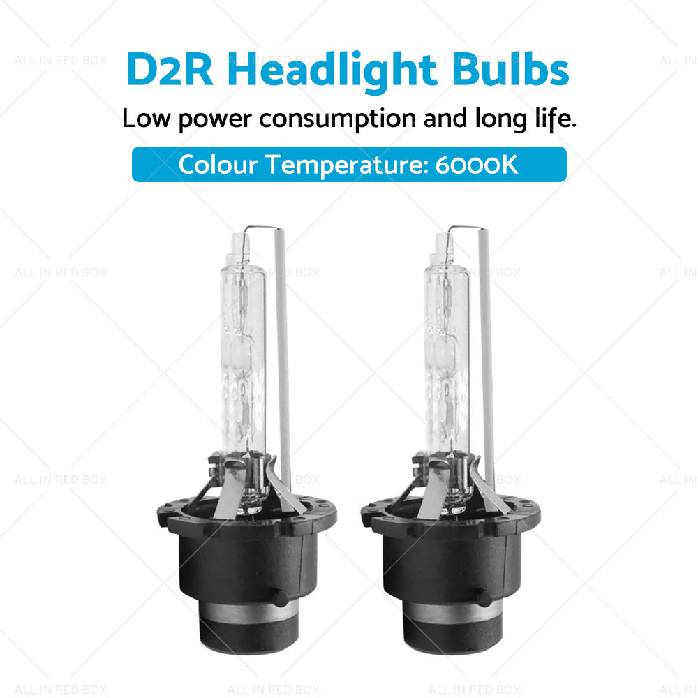 D2R 6000K HID Xenon Headlight Bulbs 35W Suitable For Toyota Honda Mazda Nissan-1