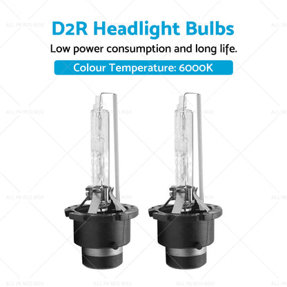 D2R 6000K HID Xenon Headlight Bulbs 35W Suitable For Toyota Honda Mazda Nissan-1