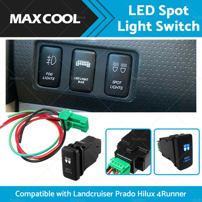 Suitable for Landcruiser Prado Hilux 4Runner SPOT LIGHTS BLUE LED Push Switch-1