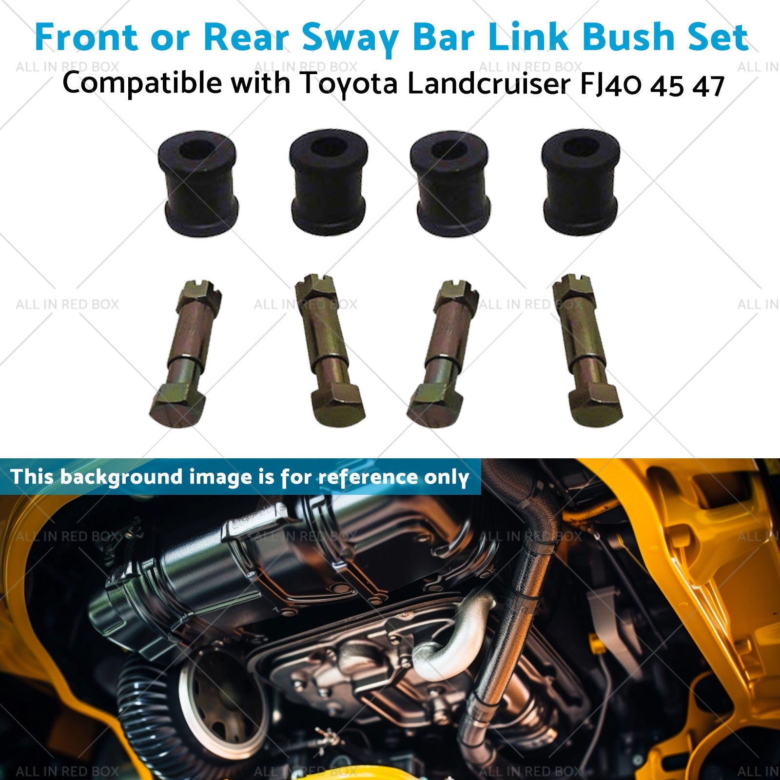 4 Set Sway Bar Link Bush Front or Rear Suitablefor Toyota Landcruiser FJ40 47 45-4