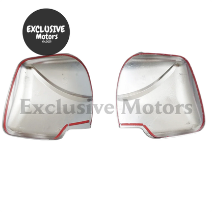 Chrome Door Mirror Cover Trim For 2008-2017 Toyota Hiace Commuter (2Pcs)