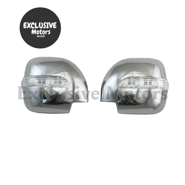 Chrome Door Mirror Cover With Led For 2001-2006 Mitsubishi Montero Pajero V73