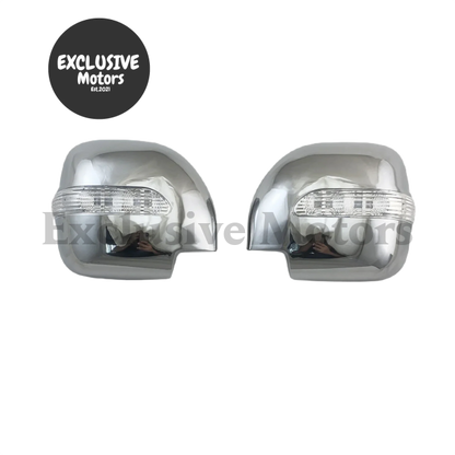 Chrome Door Mirror Cover With Led For 2001-2006 Mitsubishi Montero Pajero V73