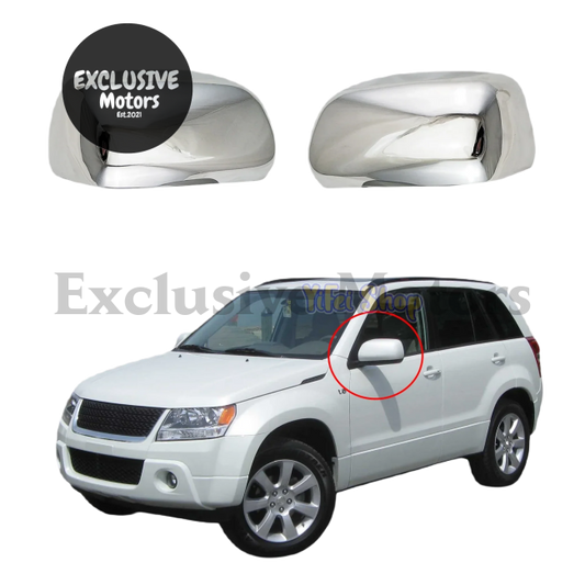 Chrome Door Mirror Covers For 2008-2015 Suzuki Grand Vitara