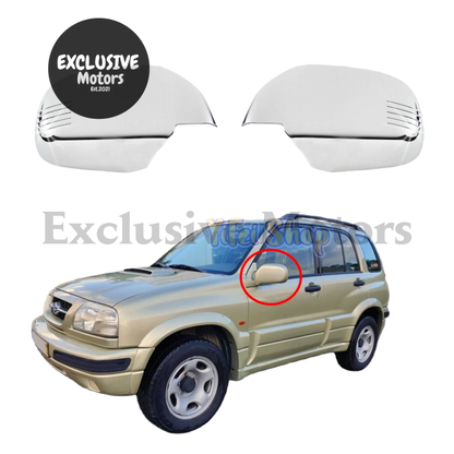 Chrome Door Mirror Covers For Suzuki Grand Vitara Escudo 2.0 (1998-2004)