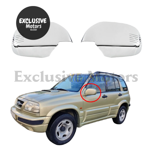 Chrome Door Mirror Covers For Suzuki Grand Vitara Escudo 2.0 (1998-2004)