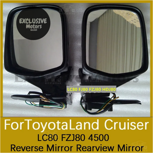 Chrome Mirrors For Toyota Land Cruiser Lc80/Fj80 (1991-1997)