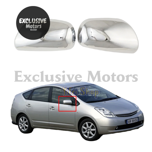 Chrome Side Mirror Cover Trim For Toyota Prius (2003-2009)