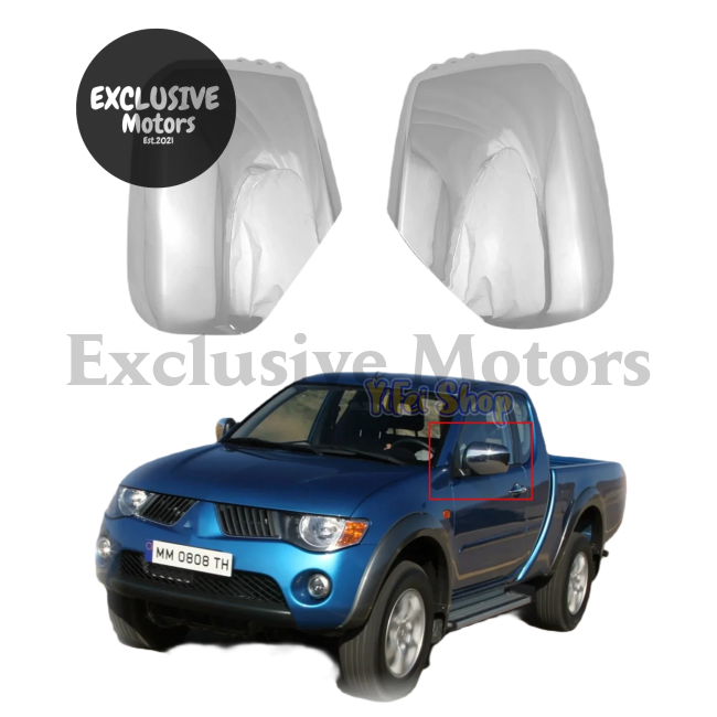 Chrome Side Mirror Covers For Mitsubishi L200 Triton