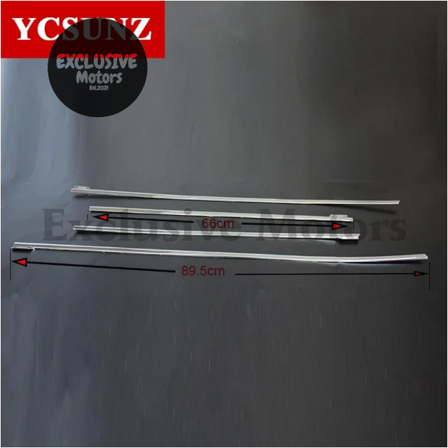 Chrome Window Trims For Toyota Hilux Revo Rocco 2016-2022