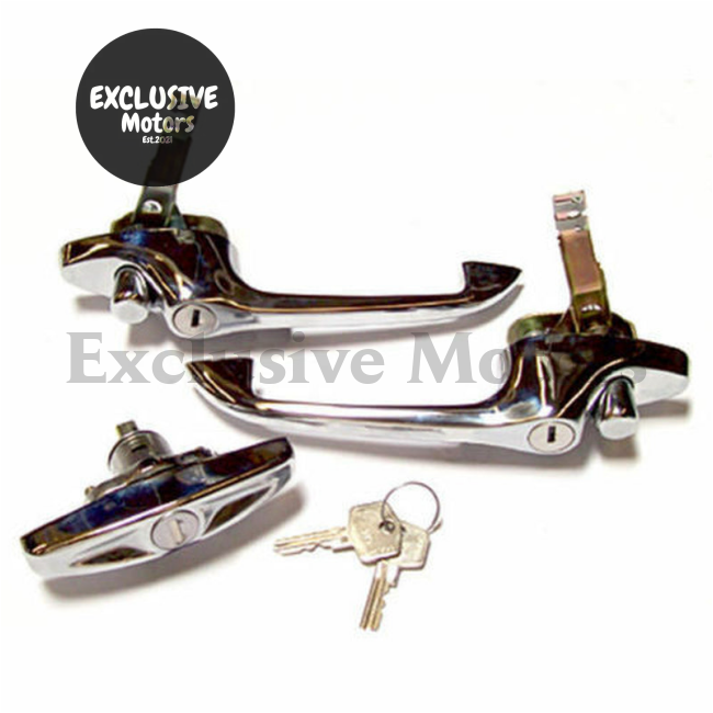 Classic Mini Chrome Door & Boot Handle Set (MK3)