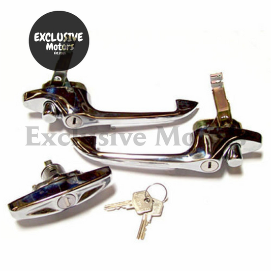 Classic Mini Chrome Door & Boot Handle Set (MK3)