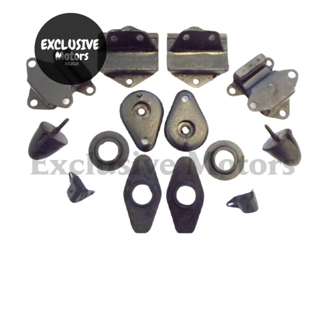 Classic Mini Front Subframe Mount & Bump Stop Kit (Standard Rubber)