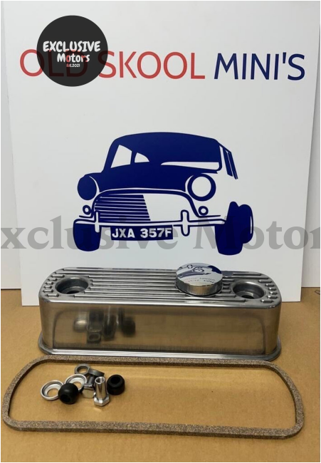 Classic Mini Polished Alloy Rocker Cover Kit (A-Series)