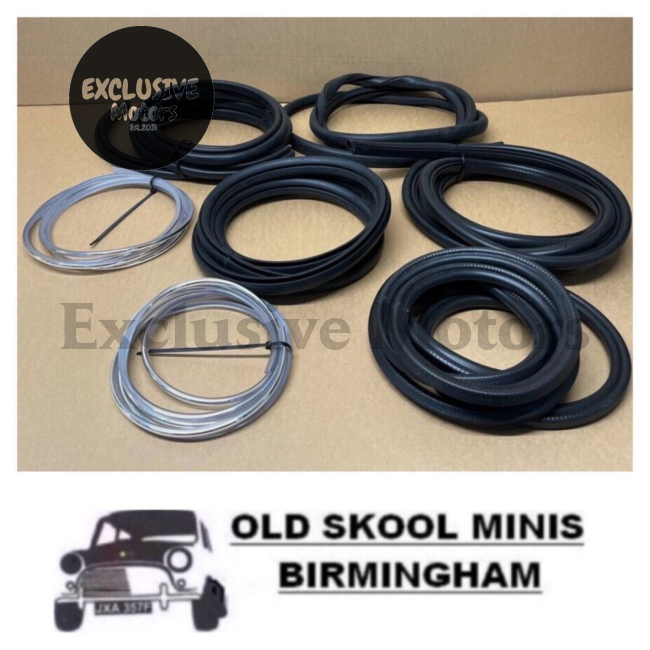 Classic Mini Saloon Body Rubber Seal Kit (1991 Onwards, with Opening Rear Quarter)