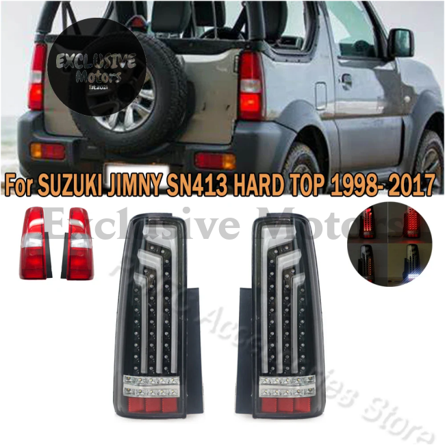 Clear Led Tail Lights For 1998-2017 Suzuki Jimny Sn413 Hard Top