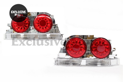 Clear Red LED Tail Lights for Nissan Skyline R33