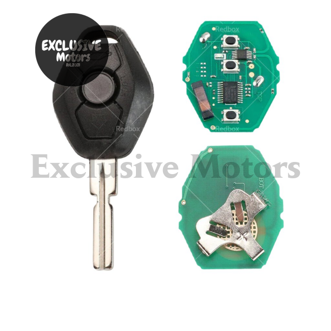 Complete Remote Car Key with Chip ID46 for BMW 3 Series, 5 Series, X3