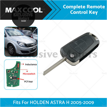 Complete Remote Control Key Fob for Holden Astra H (2005-2009)