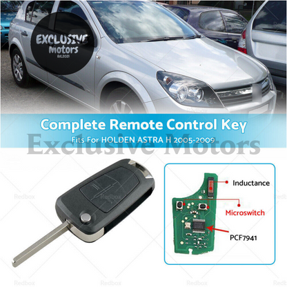 Complete Remote Control Key Fob for Holden Astra H (2005-2009)