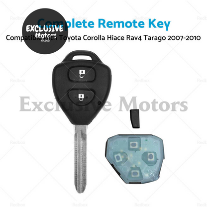 Complete Remote Key for Toyota Corolla, Hiace, RAV4 (2007-2010)