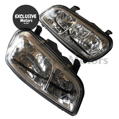 Crystal Glass Headlights For Toyota Rav4 (1998-2000) - 2Pcs Set