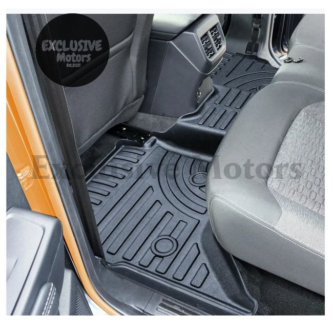 Custom Car Floor Mats Foot Pad For Ford Ranger Next-Gen (2022-2023 + ) - Double Cabin Model With 3D