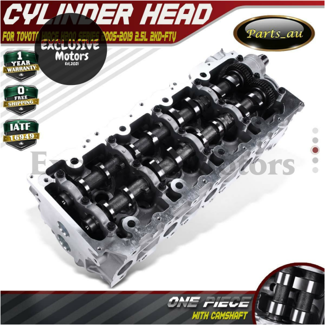 New Cylinder Head Assembly for Toyota Hiace 2KD-FTV (2.5L Diesel, H200, 2005-2019)