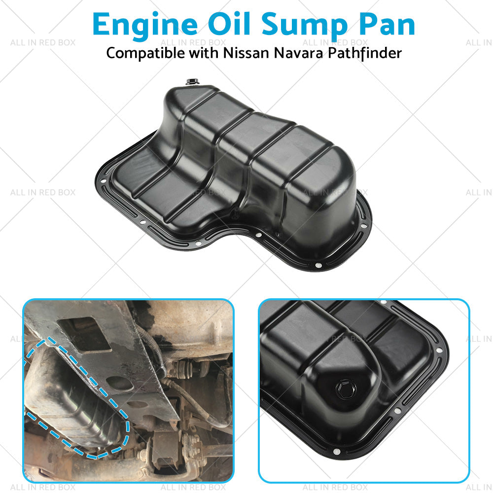 Engine Oil Sump Pan Suitable for Nissan Navara D40 Pathfinder R51 VSK YD25 05-12-4