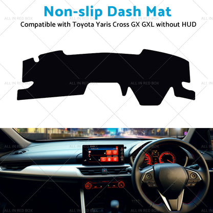 Black Non-Slip Dash Mat Cover Suitable For Toyota Yaris Cross GX GXL 5 2020-2022-3