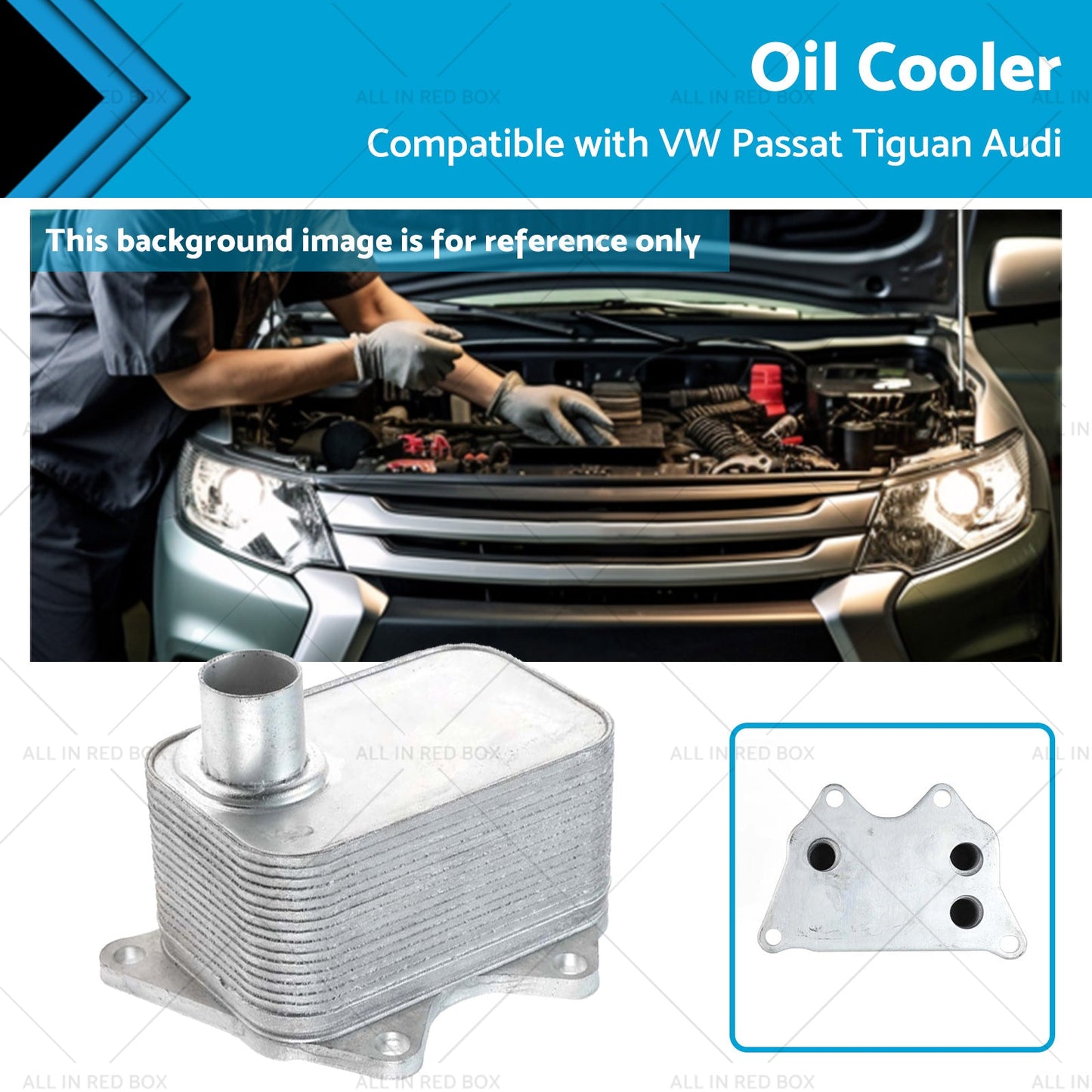 Oil Cooler for VW Passat Tiguan Audi A4 A5 A6 TT Skoda Octavia 2005-2023