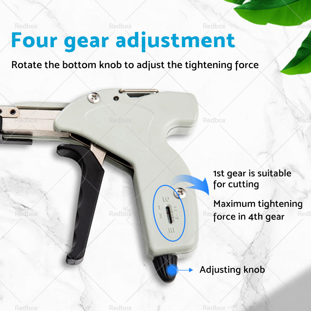 Stainless Steel Cable Tie Gun Tool Automatic Tightener Tensioner Cutter-2