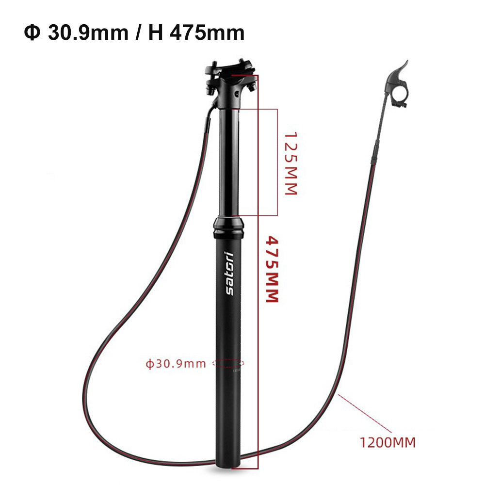 1 Set Bike MTB Dropper Seat Post Internal/External Cable Routing 30. 9/31. 6mm-5