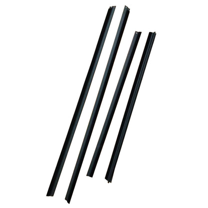 4Pcs Door Seal Weatherstrip Kit Black Rubber Suitable For Honda Jazz 2008-2013-3