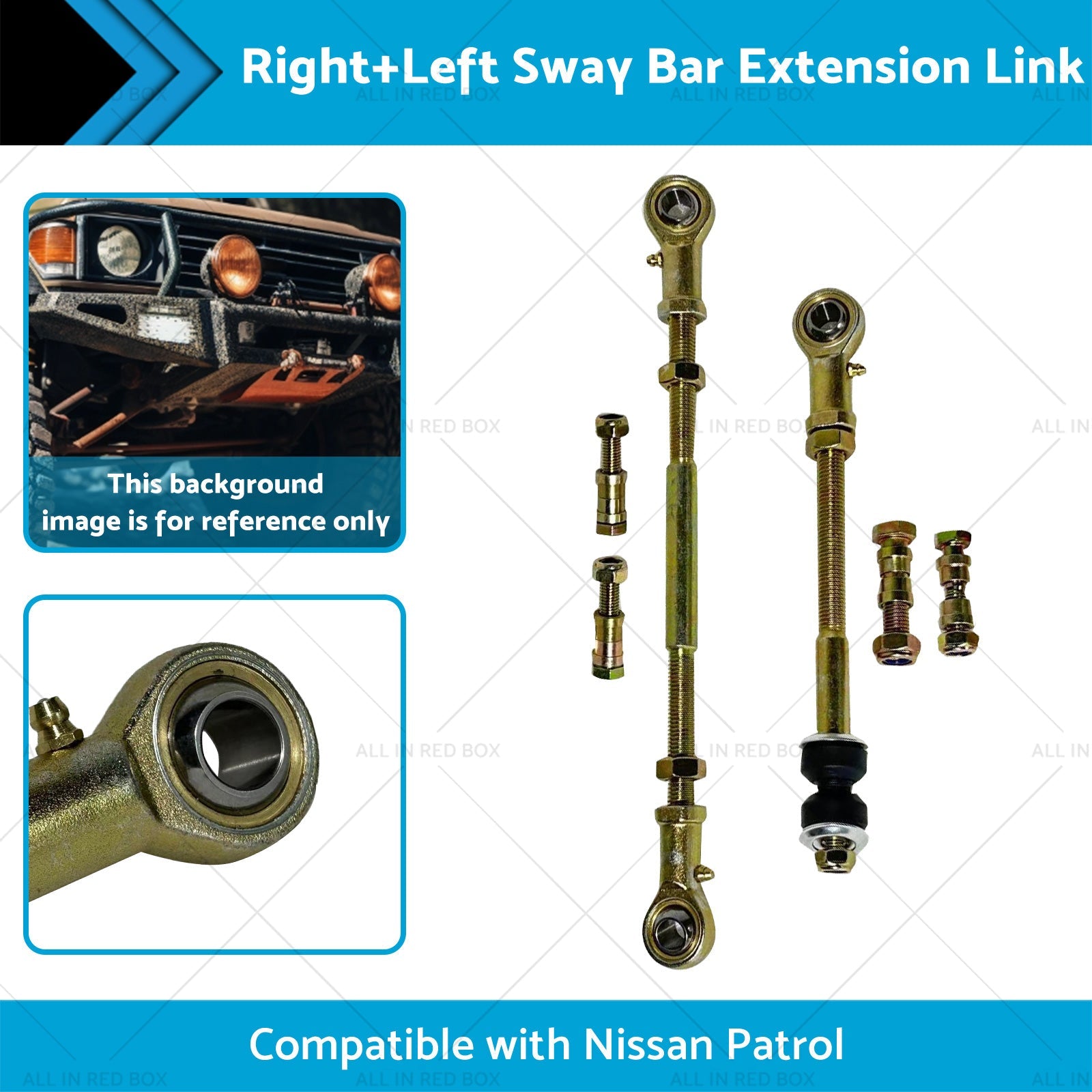 Rear Right Left Sway Bar Extension Link for 2 inch -8 inch  Suitable for Nissan Patrol GQ-1