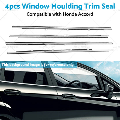 4x Window Glass Seal Weatherstrip Weather Strip Suitable For Honda Accord 08-13-4