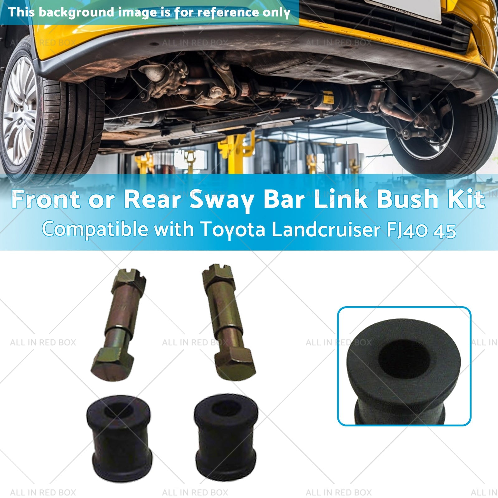2x Sway Bar Link Bush Front or Rear Suitable for Toyota Landcruiser 45 FJ40-2