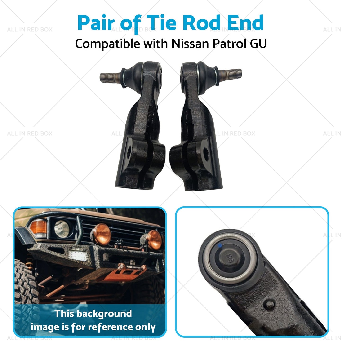 Pair Tie Rod End Suitable For Nissan Patrol GU Y61 Series 4wd 03-On-4