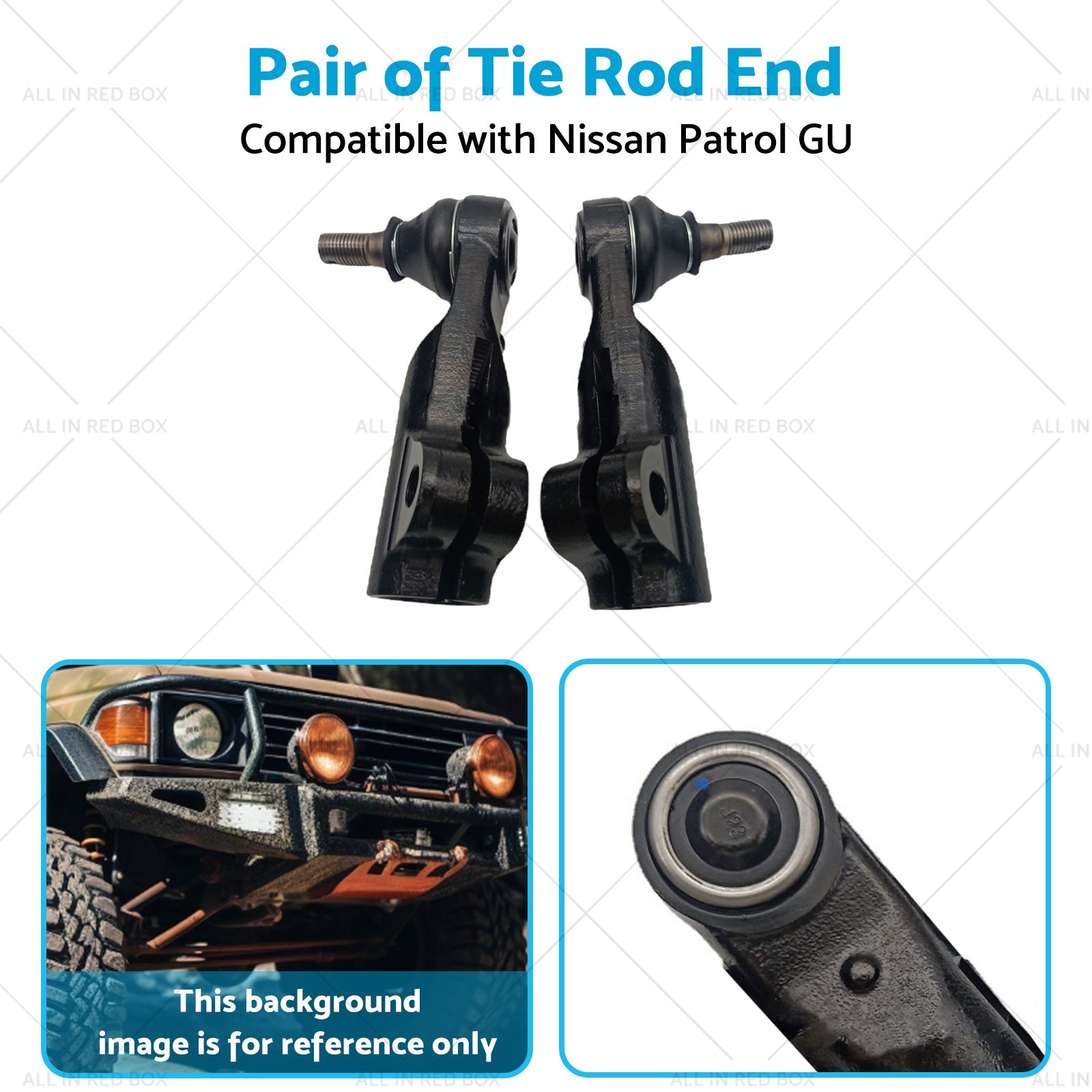 Pair Tie Rod End Suitable For Nissan Patrol GU Y61 Series 4wd 03-On-4