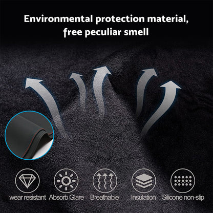 Non-Slip Dash Mat Dashboard Cover Suitable For Ford Everest 2015-2022 Leather-2