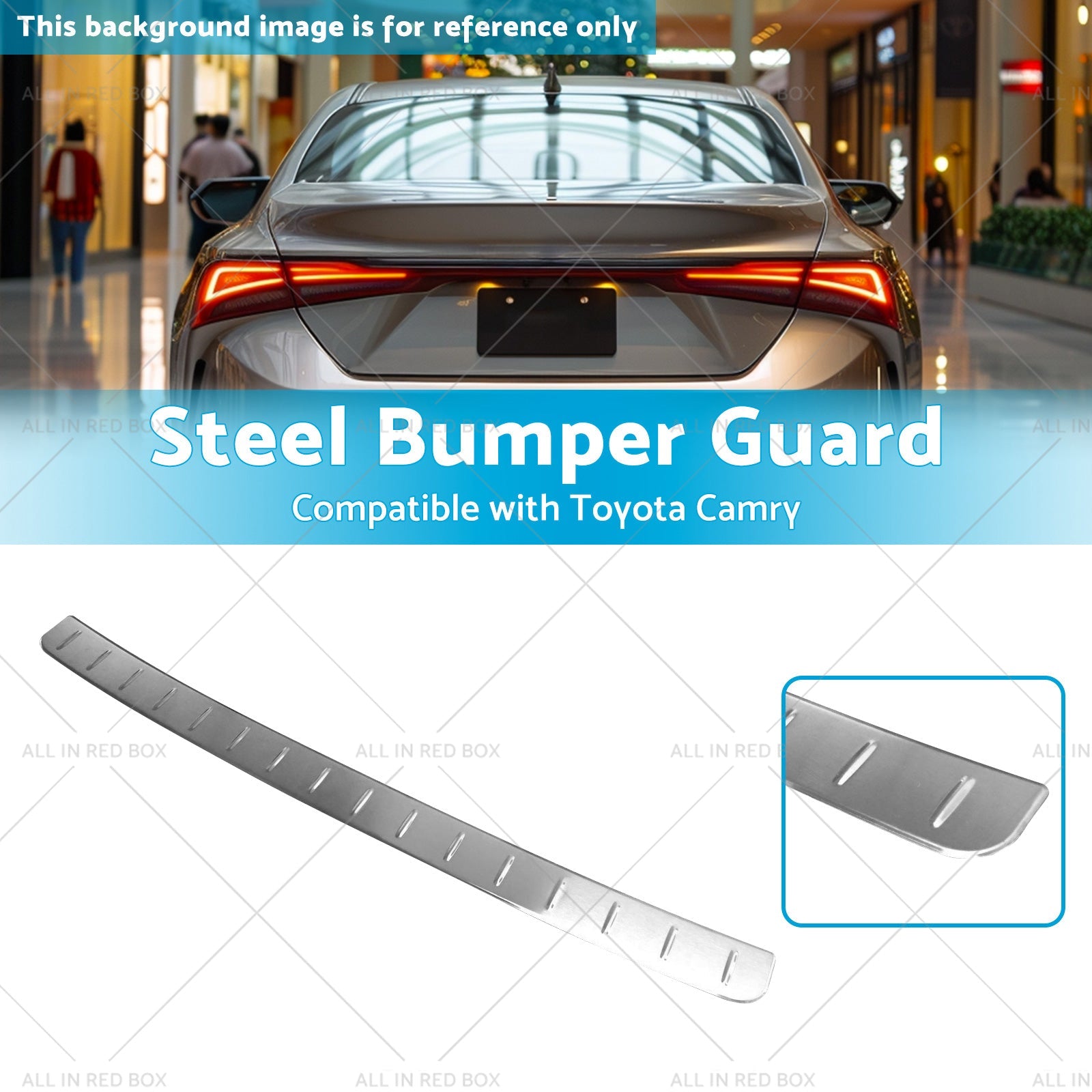 Steel Bumper Guard Trunk Sill Scuff Protector Cover Suitable for Toyota Camry-2