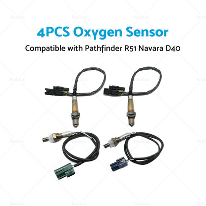 4PCS Pre-cat Post-Cat Oxygen Sensor Suitable for Nissan Pathfinder R51 VQ40DE-1