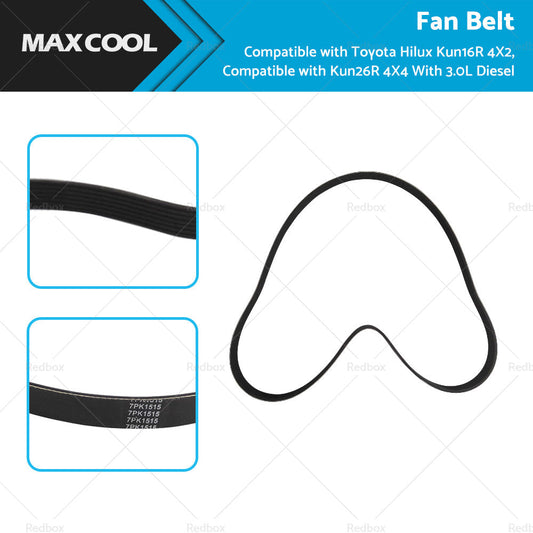 Drive Belt Suitable for Toyota Hilux KUN16R KUN26R 3. 0L 1KD-FTV Diesel 7PK1515-0
