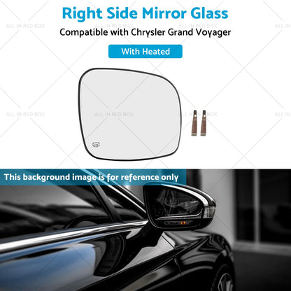 Right Side Mirror Glass Suitable for Chrysler Grand Voyager 08-15 Heated Convex-4