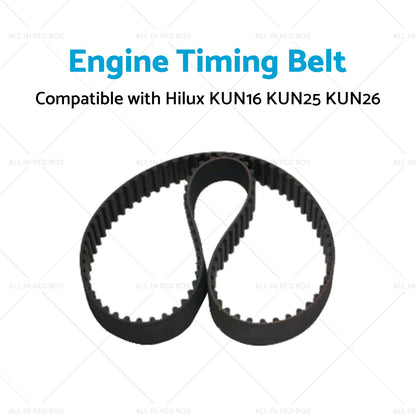 1KD-FTV Engine Timing Belt Suitable for Hilux KUN16 KUN25 KUN26 3. 0L Diesel