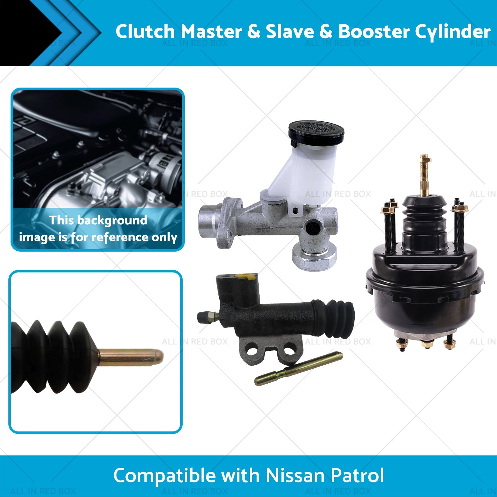 Clutch Slave  and  Master  and  Booster Cylinder Suitable for Nissan Patrol GU Y61-1